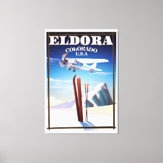 Eldora Colorado travel poster. Canvas Print