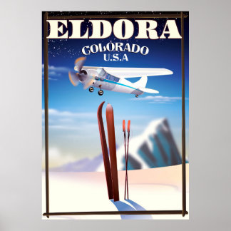 Eldora Colorado travel poster. Poster