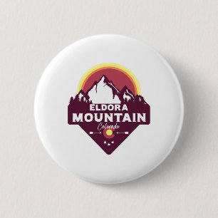 Eldora Mountain Colorado Co Rocky Mountains Hiking 6 Cm Round Badge