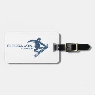 Eldora Mountain Colorado Snowboarder Luggage Tag