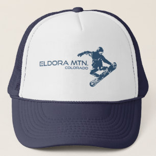Eldora Mountain Colorado Snowboarder Trucker Hat