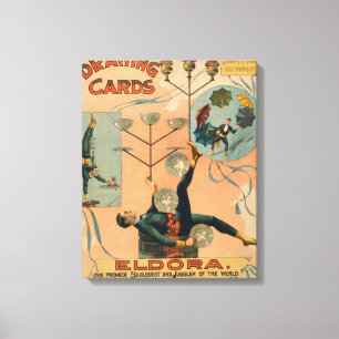 Eldora, Premier Equilibrist and Juggler of the Canvas Print