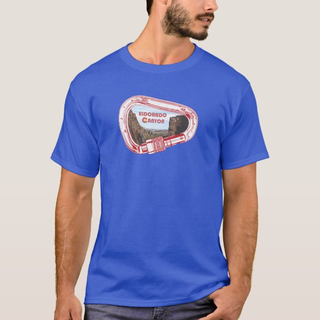 Eldorado Canyon Climbing Carabiner T-Shirt (Front)