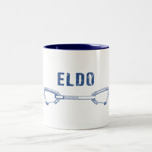 Eldorado Canyon Climbing Quickdraw Two-Tone Coffee Mug