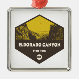 Eldorado Canyon State Park Colorado Metal Tree Decoration