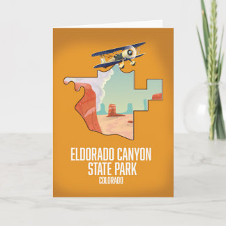 Eldorado Canyon State Park map Card