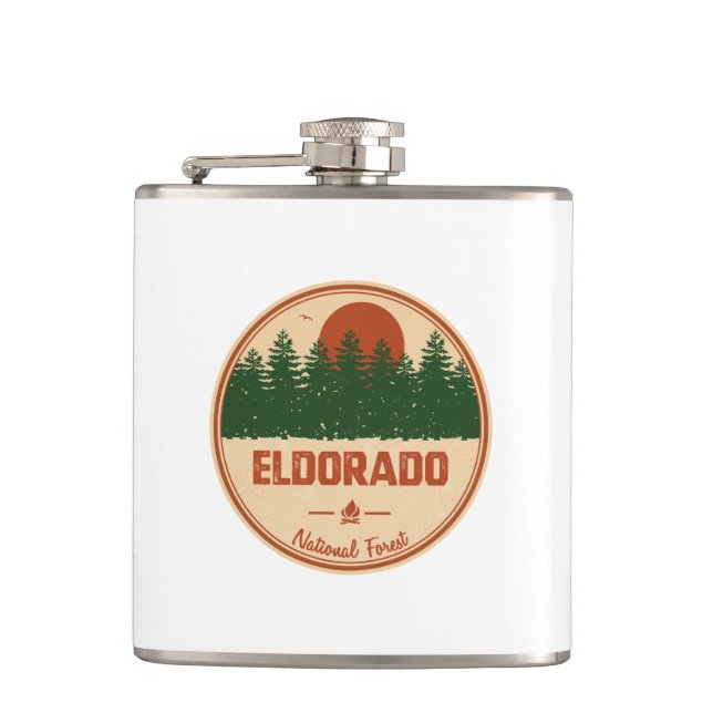 Eldorado National Forest Hip Flask (Front)