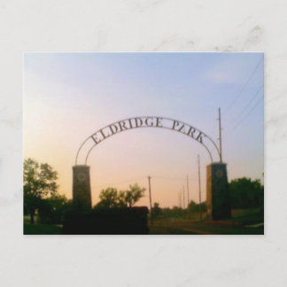 Eldridge Park in Elmira, NY at Sunset Postcard