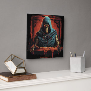 Eldritch Awakening Square Wall Clock