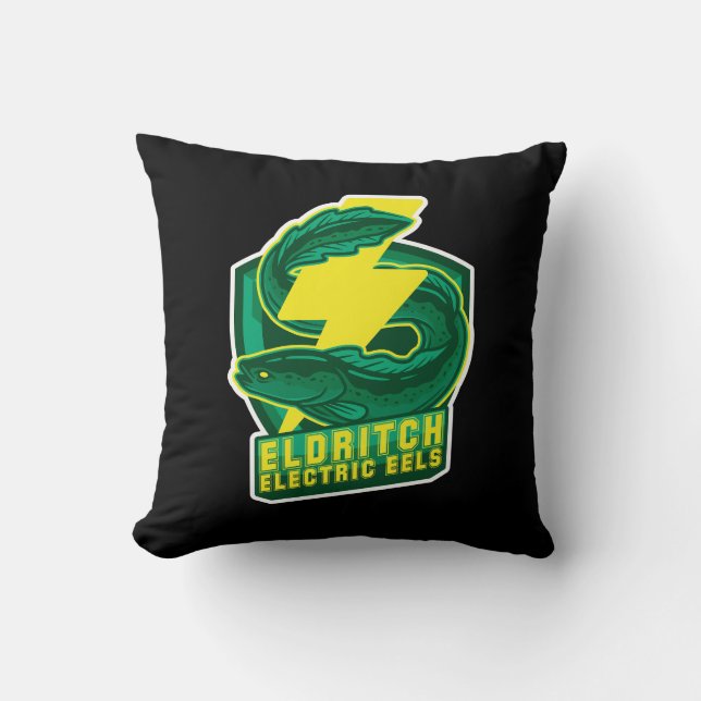 Eldritch Electric Eels Cushion (Front)