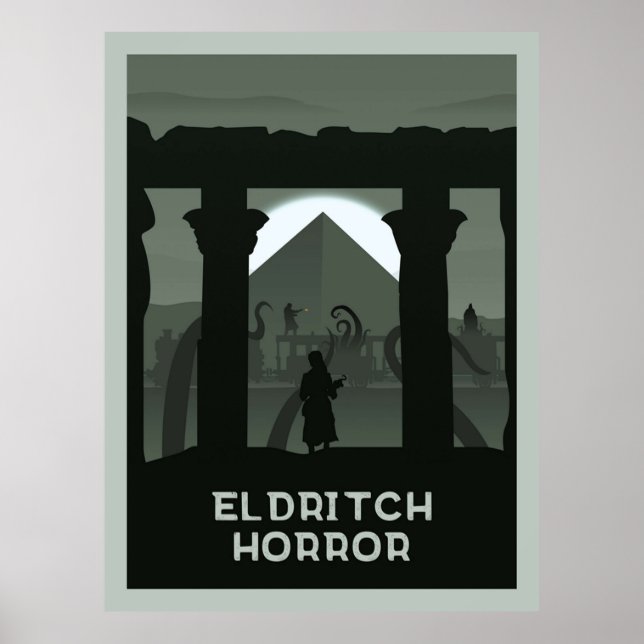 Eldritch Horror  Board Game Minimalist Travel St Poster (Front)