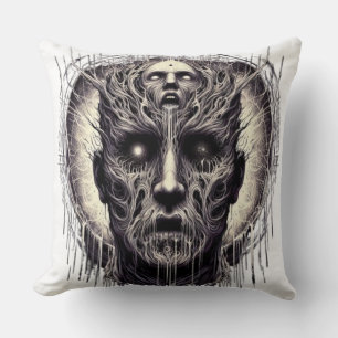 Eldritch Horror: Psychedelic Skull & Roots Art Cushion