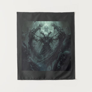 Eldritch Necromancer Lord Dark Fantasy Art Tapestry