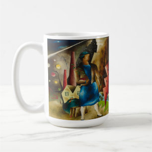 Eldzier Cortor's The Eviction Abstract Coffee Mug