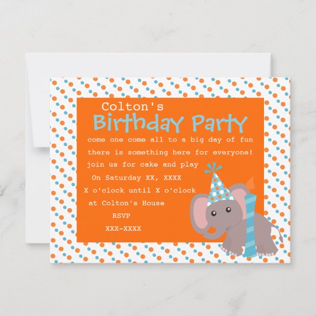Ele-dots Invitation (Front)