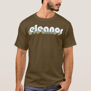 Eleanor Retro Rainbow Typography Faded Style T-Shirt
