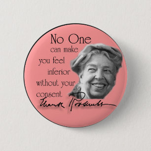 Eleanor Roosevelt - First Lady of the World 6 Cm Round Badge