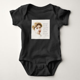 Eleanor Roosevelt & Great Minds Quote  Baby Bodysuit