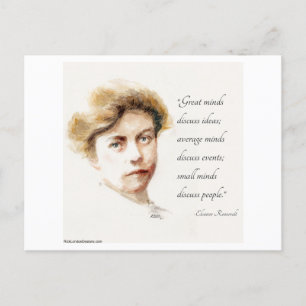 Eleanor Roosevelt Great Minds Quote  Postcard