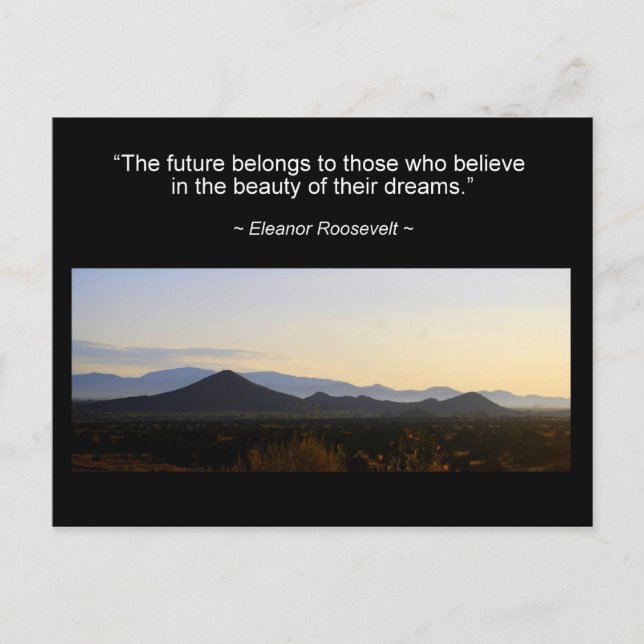 Eleanor Roosevelt Inspiration Quote Postcard (Front)