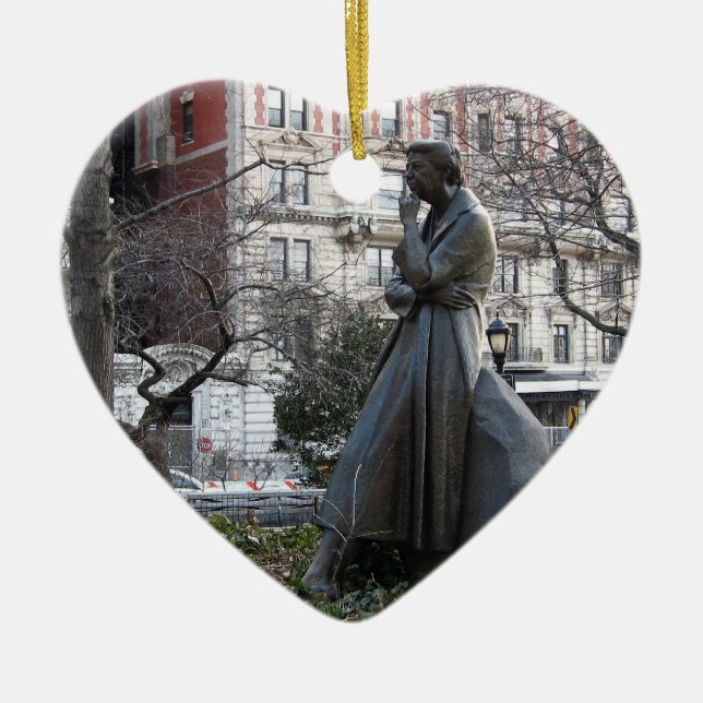 Eleanor Roosevelt Monument Ceramic Tree Decoration (Front)