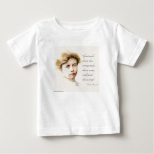 Eleanor Roosevelt Painting & "Great Minds" Quote  Baby T-Shirt