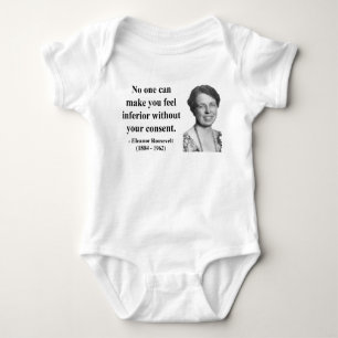 Eleanor Roosevelt Quote 1b Baby Bodysuit