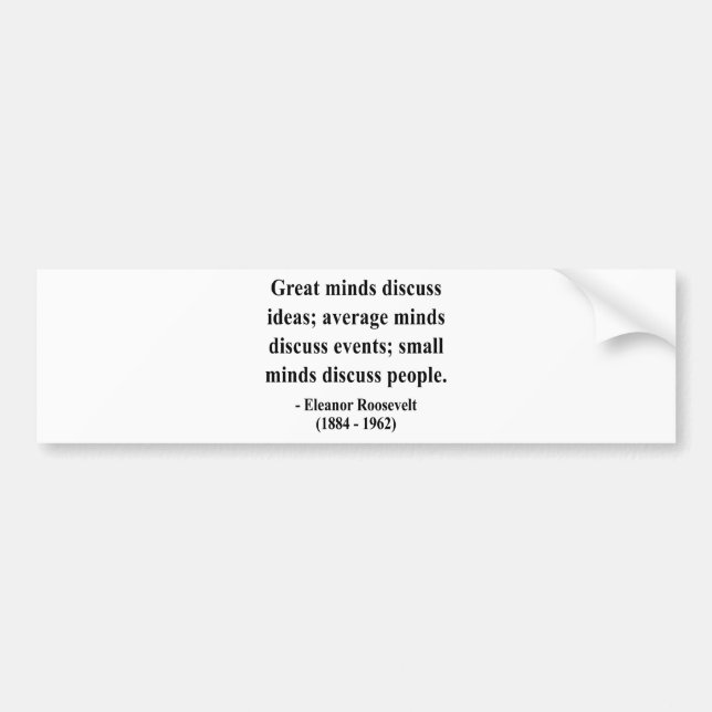 Eleanor Roosevelt Quote 5a Bumper Sticker (Front)