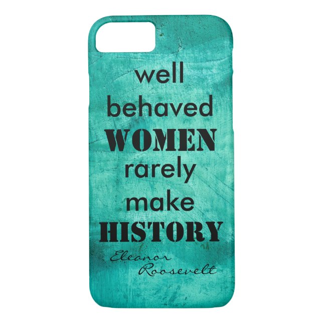Eleanor Roosevelt quote on women text Case-Mate iPhone Case (Back)