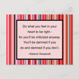 Eleanor Roosevelt Quote Postcard