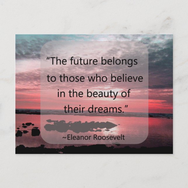 Eleanor Roosevelt Quote Postcard (Front)