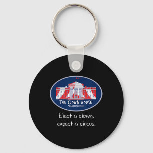 Elect A Clown Anti Trump Resist Circus Love Is Lov Key Ring