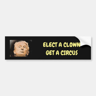 Elect a clown bumper sticker