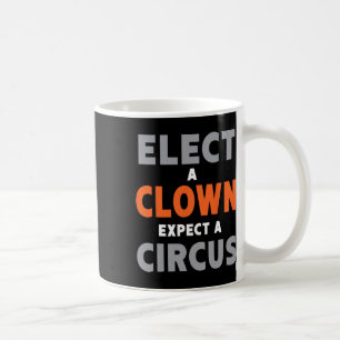 Elect A Clown Expect A Circus - Anti-trump Coffee Mug