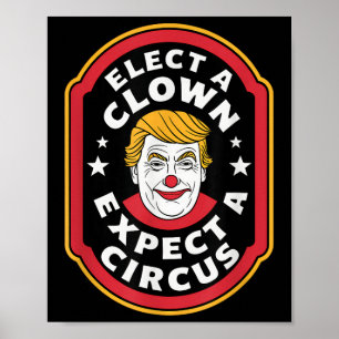 Elect A Clown Expect A Circus Impeach Trump Anti T Poster