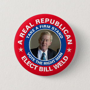 Elect Bill Weld 6 Cm Round Badge