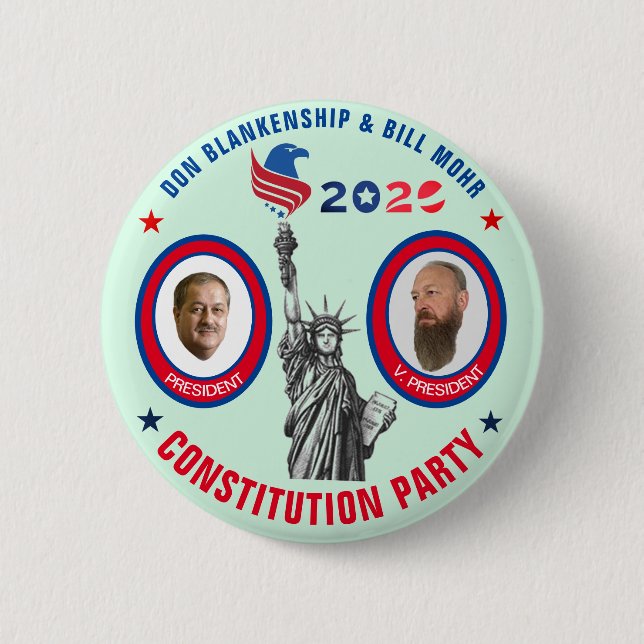 Elect Blankenship & Mohr 2020 6 Cm Round Badge (Front)