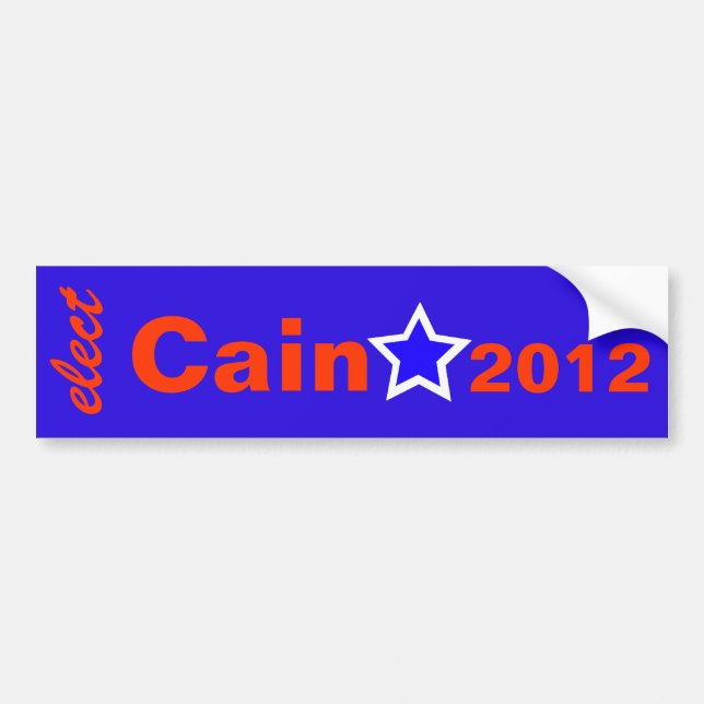 Elect Cain 2012 Bumper Sticker (Front)