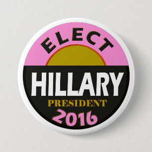 Elect Hillary 2016 7.5 Cm Round Badge