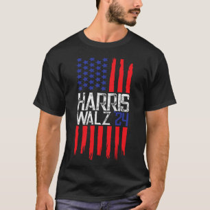 Elect Kamala Harris & Tim Walz 2024 American F T-Shirt