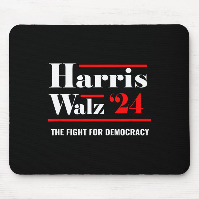 Elect Kamala Harris &amp; Tim Walz 2024  Mouse Mat (Front)
