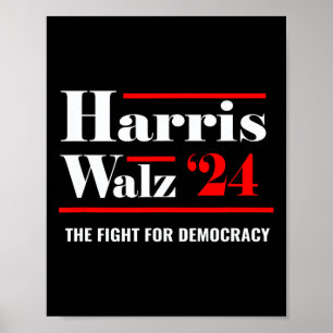 Elect Kamala Harris & Tim Walz 2024 Poster