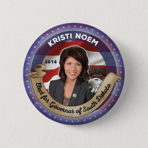 Elect Kristi Noem for Governor of South Dakota 6 Cm Round Badge
