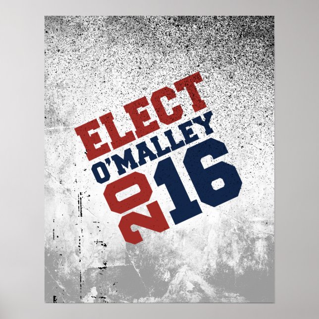 Elect O'Malley 2016 Neon Design Poster (Front)