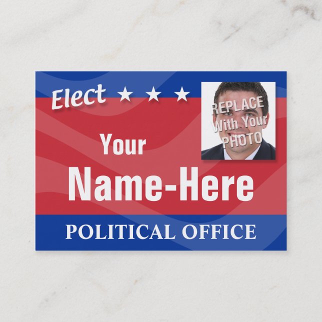 ELECT - Political Campaign Business Card (Front)