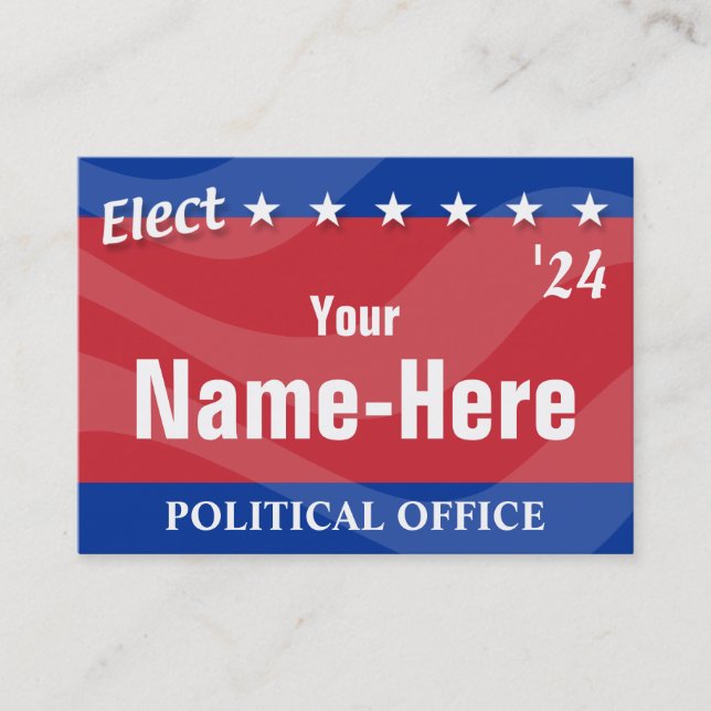 ELECT - Political Campaign Business Card (Front)