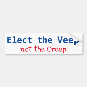 Elect the Veep - Kamala - Not the Creep, Trump Bumper Sticker