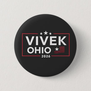 Elect Vivek Ramaswamy for Governor of Ohio 2026 6 Cm Round Badge