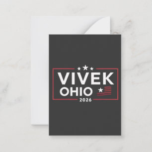Elect Vivek Ramaswamy for Governor of Ohio 2026 Card