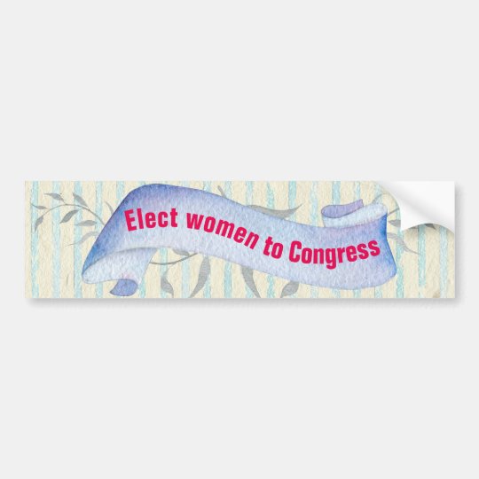 Elect Women to Congress Vintage Style Bumper Sticker